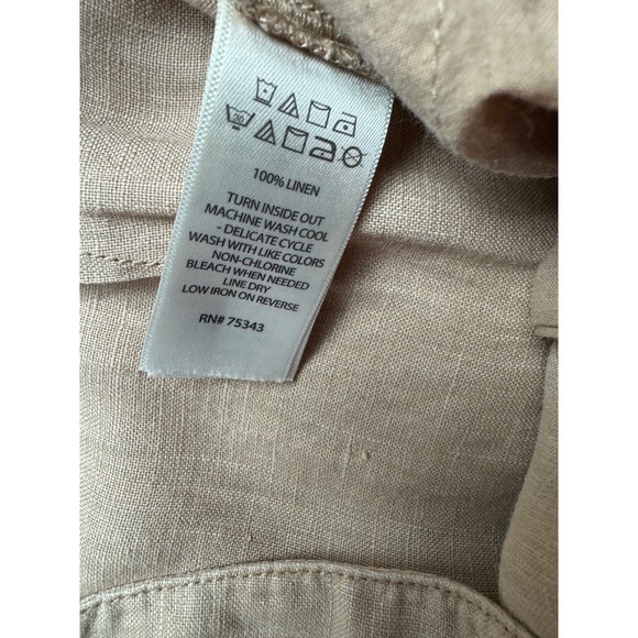 Nicole Miller New York Linen Wide Leg Belted High Waisted Pants Women's Size 8 - Picture 4 of 12